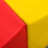 HOMCOM 4 TLG. Schaumstoff Bausteine Kinder Softbausteine klettern Bauklötze Weiche Riesenbausteine Bauspielzeug Grossbausteine Schaumstoffblöcke Spielbausteine für Baby & Kleinkinder Mehrfarbig(m-8)