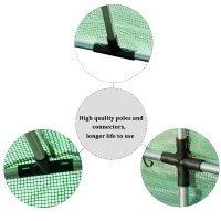 Outsunny Serra da Giardino e Balcone a Tunnel per Piante e Fiori in Tessuto PE 3×2m(m-6)