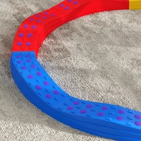 AIYAPLAY Vigas de Equilibrio para Niños de +3 Años de 8 Piezas Base Antideslizante para Entrenamiento de Equilibrio Multicolor(m-9)