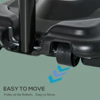 HOMCOM Portable Basketball Hoop Stand Fully Adjustable (1.9m-3.05m) PE Backboard Outdoor Adult Teen Senior Fun Sports Games with Wheels(m-7)