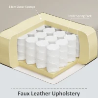 HOMCOM Retro Accent Chair, Tufted Living Room Chairs, PU Leather Armchair for Bedroom, Home Office, Grey(m-5)