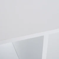 Homcom Etagère Contemporaine à 6 Casiers en Bois Blanc 92 x 30 x 92 cm(m-8)