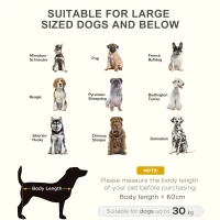 PawHut Large Raised Dog Bed Cat Elevated Lifted Cooling Portable Camping Basket Outdoor Indoor Mesh Pet Cot Metal Frame Brown(m-8)