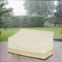 Outsunny 600D Oxford Cloth Furniture Cover 3 Seat Rattan Chair Protector Large Garden Patio Outdoor Waterproof L152 x W87 x H58-79cm(m-2)