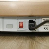 SPORTNOW Vibrationsplatte, 99 Intensitätsstufen, 2 Widerstandsbänder, LED-Anzeige, Goldoptik, Φ59 x 15H cm(m-8)