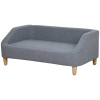 PawHut Dog Sofa, pet Bed, with Soft Cushion, Washable Cover, for Small, Medium & Large Dogs - Grey(m-11)