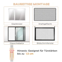 PawHut Katzenklappe Hundeklappe 4 Verschluss-Optionen mit Magnet runde Haustierklappe für Innentür Klappe für Haustiere bis 25 kg Ø44 cm(m-5)