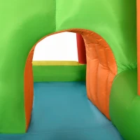 Outsunny Castillo Hinchable Grande con Tobogán Poste de Boxeo y Túnel para 3-8 Años 478x440x210 cm Multicolor(m-9)