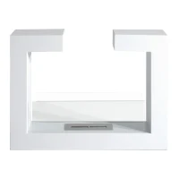 HOMCOM Kamin Bioethanol Biokamin Kaminofen Standkamin 1,5 L 3 Stdn. 78 x 25 x 58 cm(m-9)