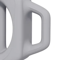 SPORTNOW 3-in-1 Multifunktionshantel, 6 kg, rutschfest, geruchsarm, Kunststoffmantel, Eisenkern, grau(m-8)