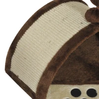 PawHut Albero Tiragraffi per Gatti per Gioco e Relax 36x36x44 cm Marrone(m-8)