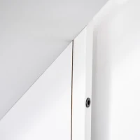 HOMCOM Libreria ad Albero in Legno Bianco, Scaffale Salvaspazio a Colonna con 10 Ripiani, 50x28x142cm(m-9)