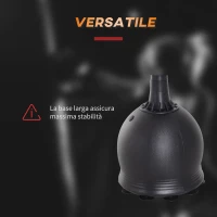 HOMCOM Sacco da Boxe da Terra, Sacco da Pugile per Adulti e Bambini, Fit Boxe Arti Marziali (50x50x165cm)(m-4)