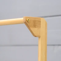 Outsunny Blumentreppe aus Holz Pflanzenständer Leiterregal einstellbare Hängehöhe Blumenständer hängende Bamboo Natur innen draußen 100 x 40 x 143 cm(m-8)