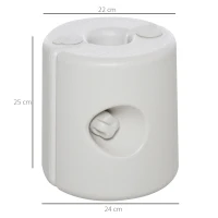 Outsunny 4 x Gewichte Pavillon Standfuß Standsicherung Partyzelt Befüllung mit Wasser/Sand PE ∅24xH25cm(m-3)