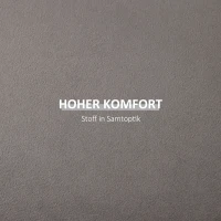 HOMCOM 2-in-1 Hocker in Samtoptik inklusive Stauraum und abnehmbaren Deckel Φ44 cm x 47,5 cm Grau(m-6)