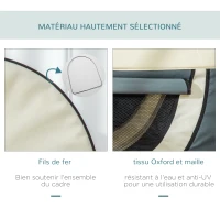 PawHut Sac caisse de transport pour chiens et chats pliable avec coussin, tissu oxford imperméable, dim. 81L x 56l x 66H cm(m-4)