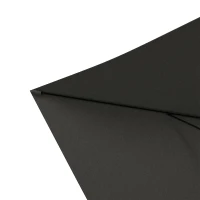 Outsunny Parasol rectangulaire inclinable 2x3 m avec manivelle toile polyester imperméabilisée haute densité 180g/m² gris foncé(m-8)