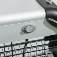 Outsunny Electric Fly Zapper, 20W Electric Fly Killer, Wall Hanging Bug Zapper Indoor & Outdoor Attracting Insect Mosquito Killer, Silver Tone(m-8)