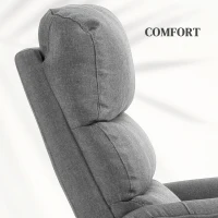HOMCOM Electric Riser Recline Armchair, with Footrest - Grey(m-7)