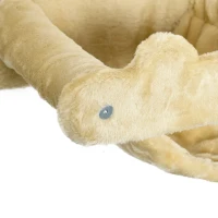 PawHut Katzentreppe, 5-teiliges Set, 2 Kratzstämme, 2 Plattformen mit Plüschbezug, Hängematte, beige(m-9)