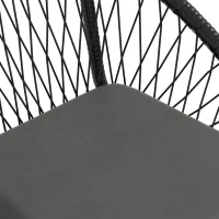 Outsunny Three-Piece Rattan Bistro Set - Black(m-8)