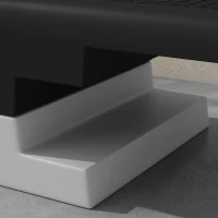 SPORTNOW Stepper ad Altezza Regolabile con Gradini Rimovibili e Fondo Antiscivolo, in ABS, 97x36x15/20/25 cm, Grigio(m-9)