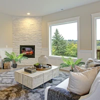 Outsunny 2 Pack 60cm Artificial Palm Tree Decorative Plant with Nursery Pot, Fake Tropical Tree for Indoor Outdoor Decor(m-10)