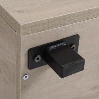 HOMCOM Mesa Escritorio 150 cm con Cajón y Armario con Balda Ajustable Mesa para Ordenador Multiusos de Canto Redondo 150x60x76 cm Madera Natural(m-8)