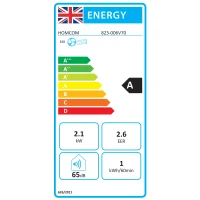 HOMCOM 7000 BTU Portable Air Conditioner for Cooling Dehumidifier Fan, Air Conditioning Unit for Room up to 26m², with Remote, 24H Timer, Window Mount Kit, R290, A Energy Efficiency, 785W(m-9)