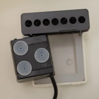 PawHut Fuente de Agua para Gatos 3L con Sensor de Infrarrojos 3 Modos Dispensador de Agua para Perros y Gatos Bebedero para Gatos con Luz Indicadora LED 21x20x18 cm Blanco y Azul(m-9)