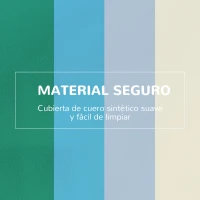 HOMCOM Juego de 4 Bloques de Espuma para Niños de 1-3 Años Figuras de Construcción Juguete para Aprendizaje Infantil Bloques Psicomotricidad Tapizados en PU 150x50x39 cm Multicolor(m-7)