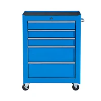 Homcom Servante d'Atelier sur Roulettes Bleu 68 x 39 x 71 cm(m-5)
