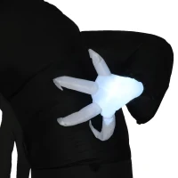 HOMCOM Große Halloween-Gartendekoration Sensenmann-Torbogen selbstaufblasbar LED-Beleuchtung 2,85 m(m-8)