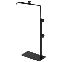 PawHut Wärmelampenständer für Terrarrien, höhenverstellbar, 40x15x95cm, Schwarz