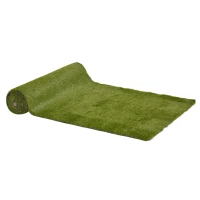 Outsunny 4 x 1m Artificial Grass Turf with 30mm Pile Height Non-toxic Roll Grass Carpet Fake Grass Mat with Drainage Holes UV resistance for Indoor, Outdoor, Patio, Garden, Lawn, Balcony(m-1)