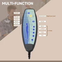Vinsetto Office Chair with 6-Point Maaage, PU Desk Chair with Padded Seat and Armrest, Computer Chair with Tilt Function for Home, Brown(m-7)