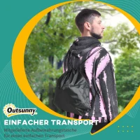 Outsunny Ninja Kletterset, Slackline, 30-teilig, 10 m Seil, für Kinder 3-6 Jahren(m-8)
