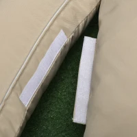 Outsunny Fauteuil œuf sur pied en résine effet rotin avec coussins polyester, structure en métal, dim. 88x85x143 cm(m-9)