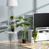 Outsunny Decorative Artificial Monstera Plants in Pot Fake Plants for Home Indoor Outdoor Decor, 85cm(m-2)