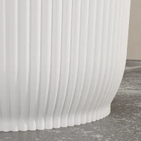 Outsunny Set of Three Ф22cm Planters - White(m-9)