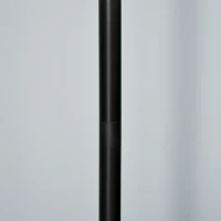 HOMCOM Lampada da Terra Vintage Industriale in Metallo Nero, Lampada a Piantana da Terra Moderna Ф35 x 170cm(m-9)