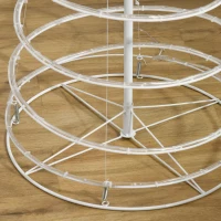 Outsunny Spiralbaum Weihnachtsbaum Moderner Weihnachtsbaum, LED´s, Ø55 x 183 cm, Mehrfarbig(m-8)