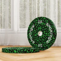 SPORTNOW Olympic Weight Plates with 5cm Holes, for Weight Lifting, 2 x 10kg(m-7)