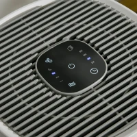 HOMCOM Purificateur d'air + Filtre pour purificateur d'air Ioniseur CADR 225m³/h minuterie 4 vitesses filtre à charbon actif(m-8)