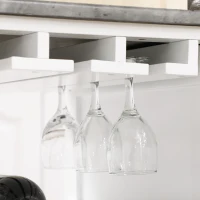 HOMCOM Compact Kitchen Trolley Utility Cart on Wheels with Wine Rack, Drawer, Open Shelf and Storage Cabinet for Dining Room, White(m-9)