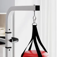 HOMCOM Freestanding Boxing Punch Bag & Speed ball Station, for Home Gym, White(m-8)