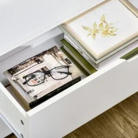 HOMCOM Kommode Modernes Design  3 Schubladen  80 cm × 40 cm × 73 cm  MDF-Holz(m-8)