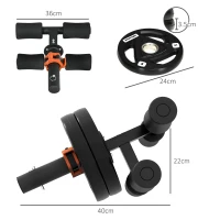 SPORTNOW Tib Bar with 2 x 5kg Olympic Weight Plates, Tibialis Trainer Calf Raise Machine for Shin Splints and Knee Pain Relief, for Home, Gym, Lifting and Strength Training(m-3)