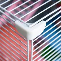 PawHut 5 Tier Hamster Cage Carrier Habitat w/ Exercise Wheels, Tunnel, Green(m-8)